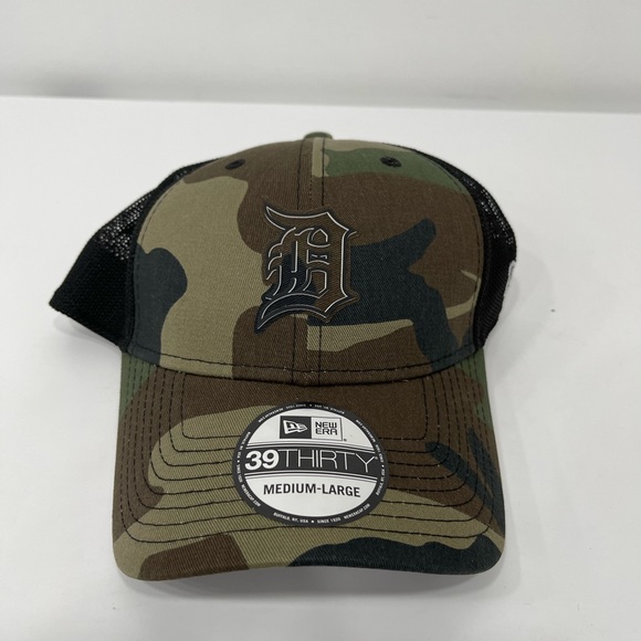 New Era 39Thirty Detriot Tigers MLB Camouflage Mesh cap hat size medium-Large - Picture 1 of 2